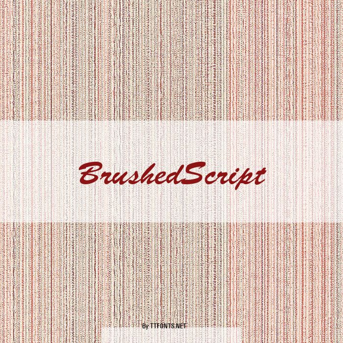 BrushedScript example