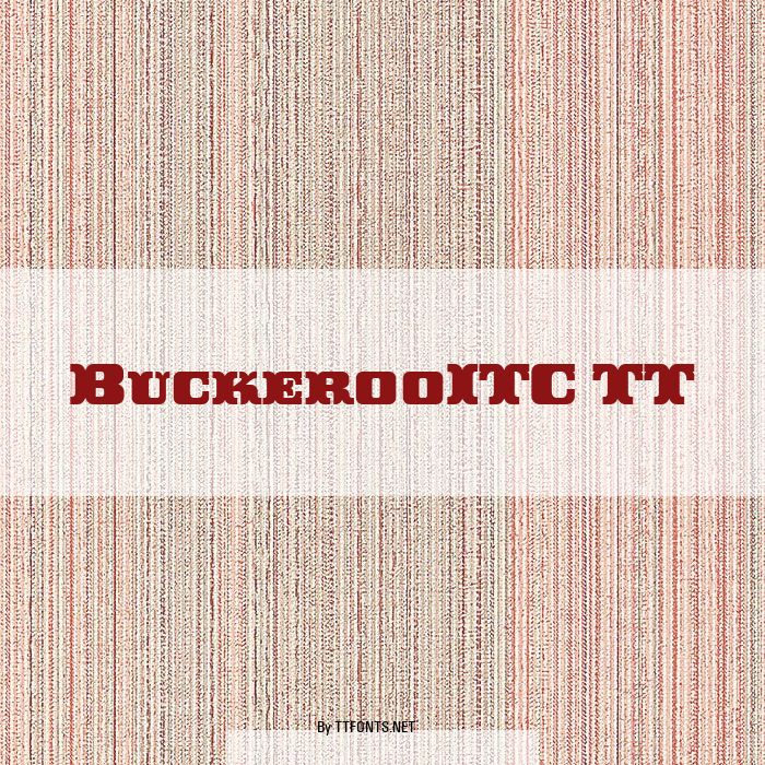BuckerooITC TT example