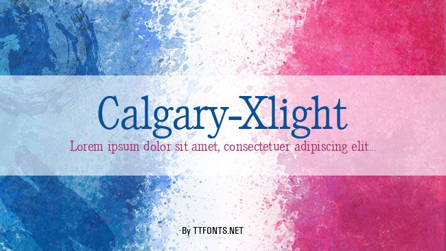 Calgary-Xlight example
