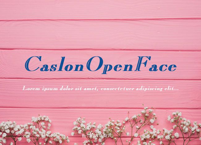 CaslonOpenFace example