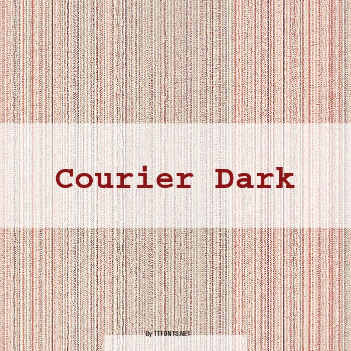 Courier Dark example