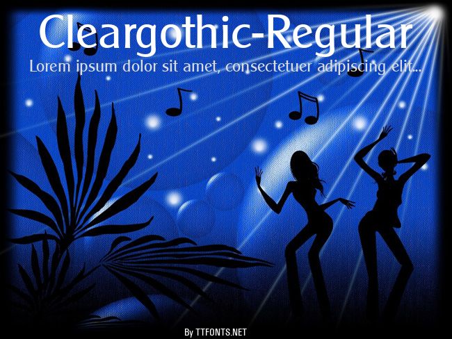 Cleargothic-Regular example