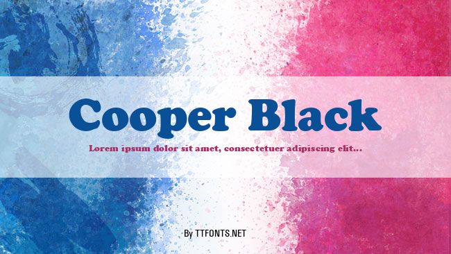 Cooper Black example