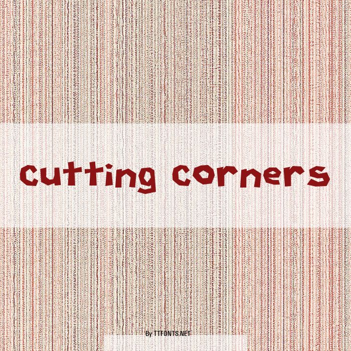 Cutting Corners example