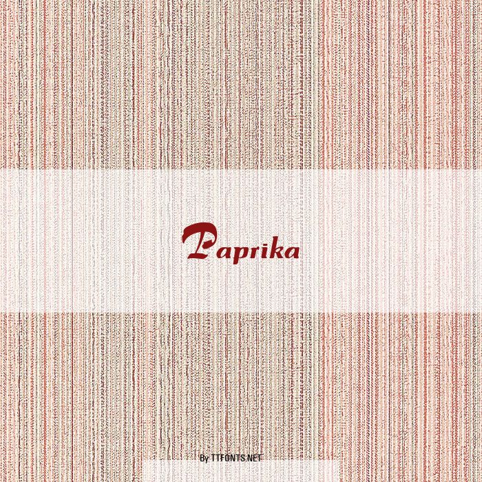 Paprika example