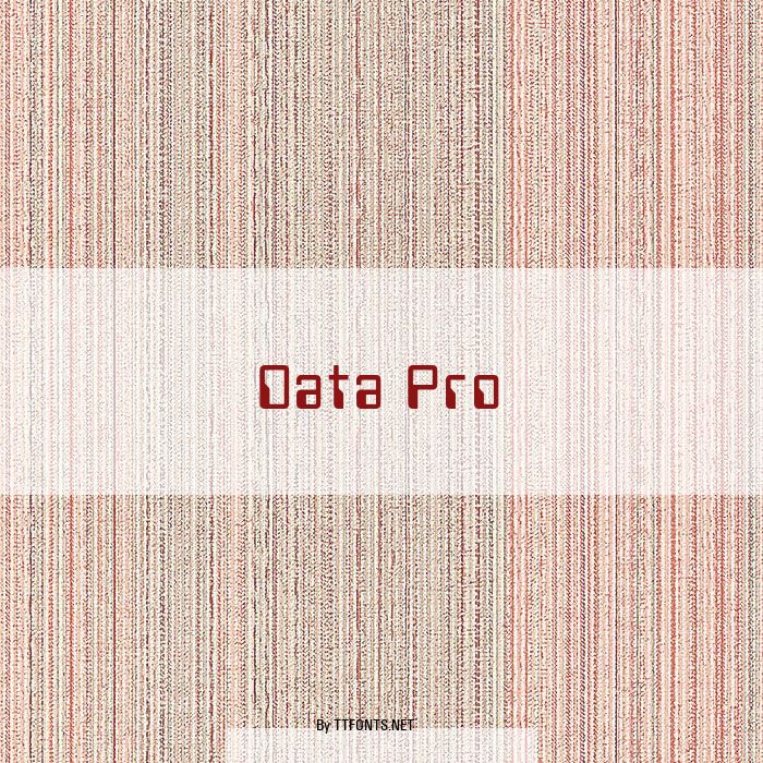 Data Pro example