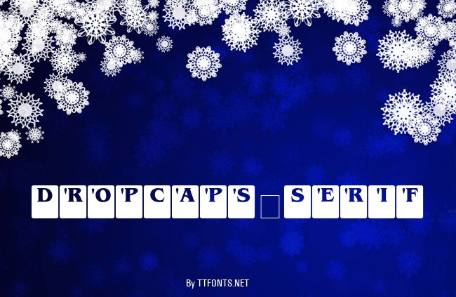 DropCaps-Serif example