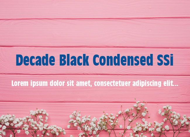Decade Black Condensed SSi example