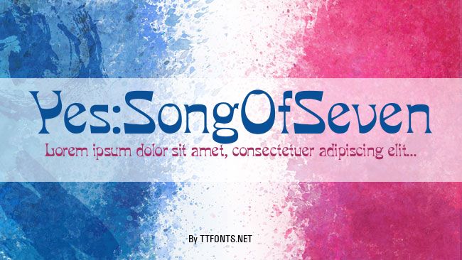 Yes:SongOfSeven example
