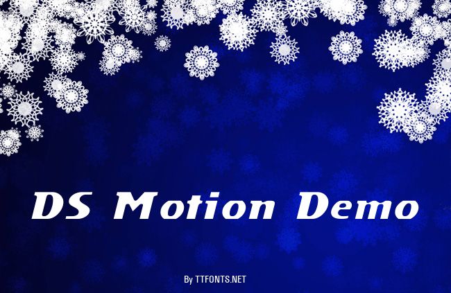 DS Motion Demo example