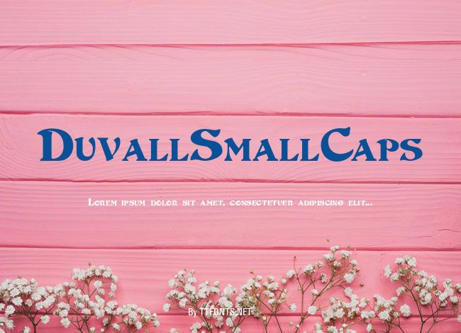 DuvallSmallCaps example