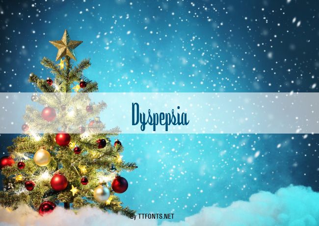 Dyspepsia example