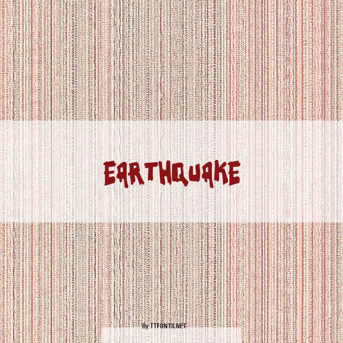 Earthquake example