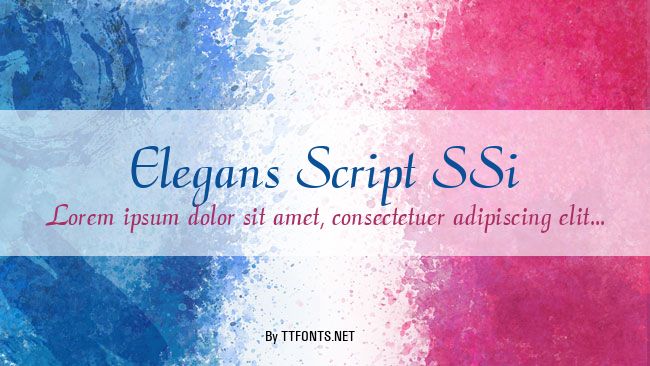 Elegans Script SSi example