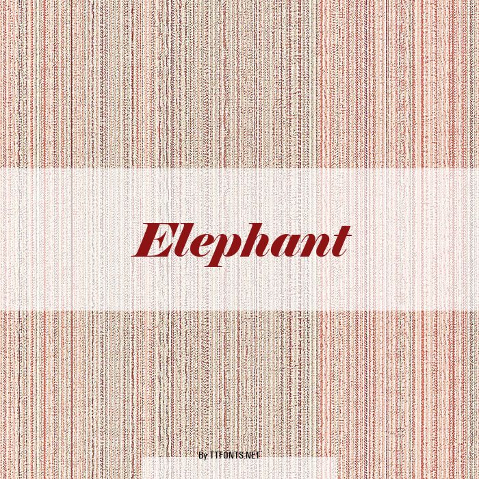 Elephant example