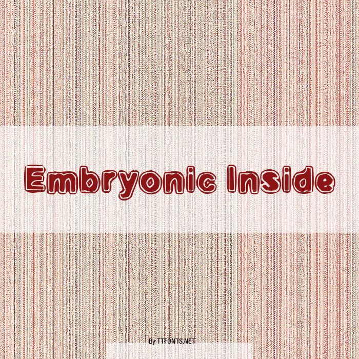 Embryonic Inside example