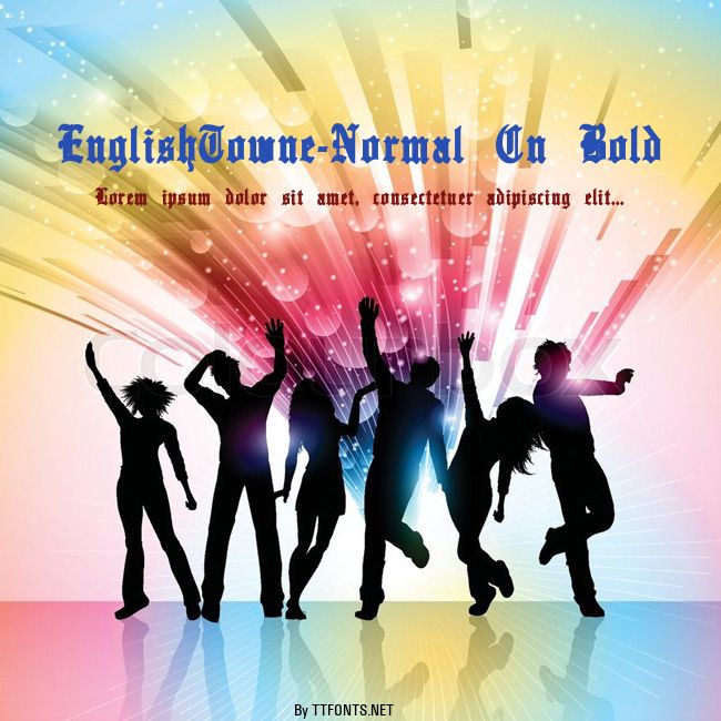 EnglishTowne-Normal Cn Bold example