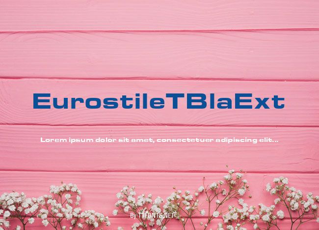 EurostileTBlaExt example