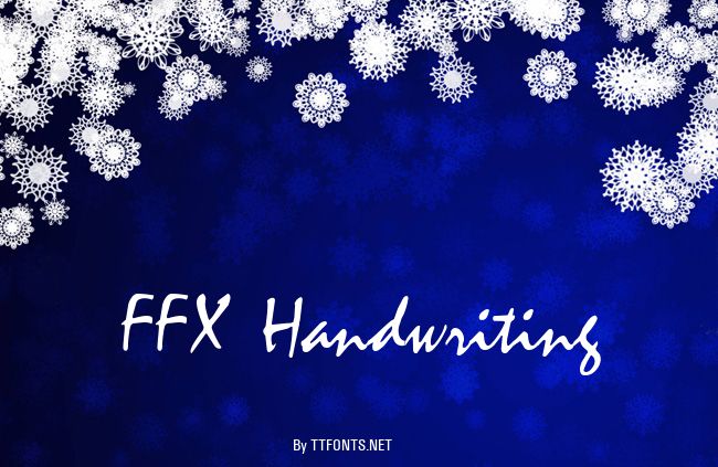FFX Handwriting example