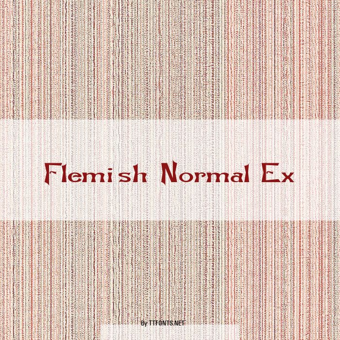 Flemish-Normal Ex example