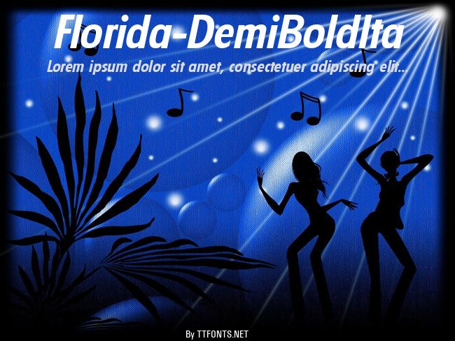 Florida-DemiBoldIta example