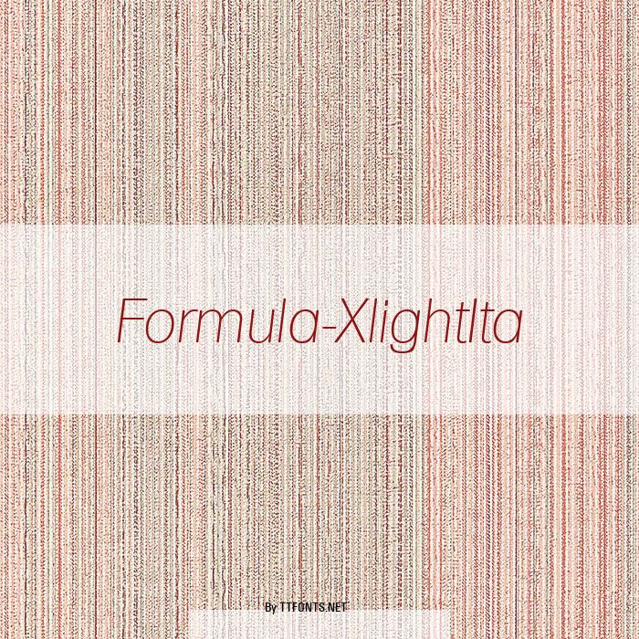 Formula-XlightIta example