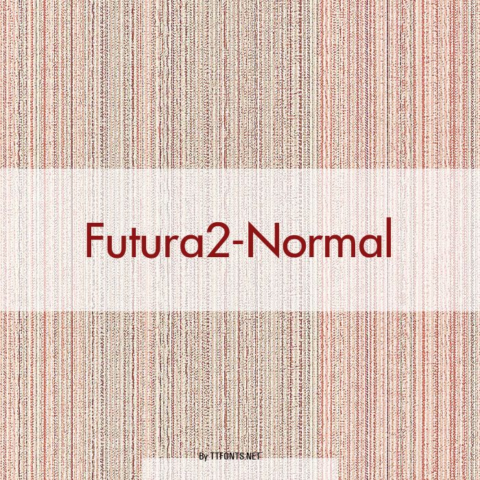 Futura2-Normal example