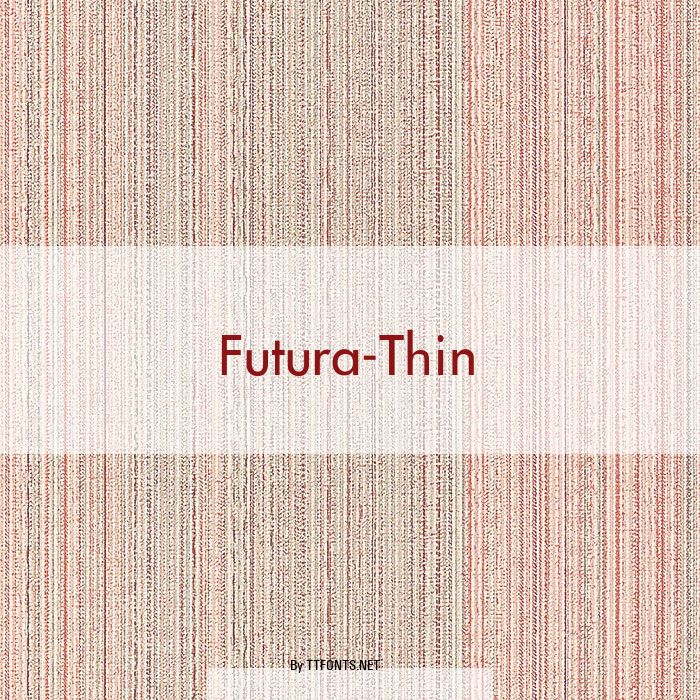 Futura-Thin example