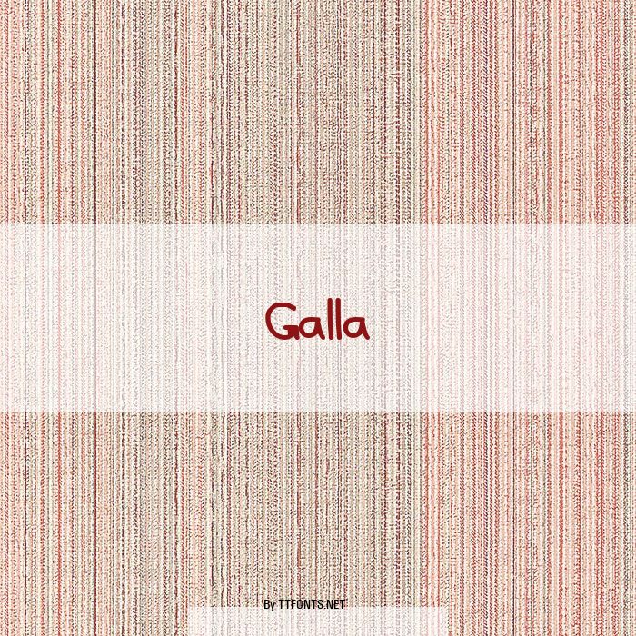 Galla example