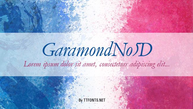 GaramondNo5D example
