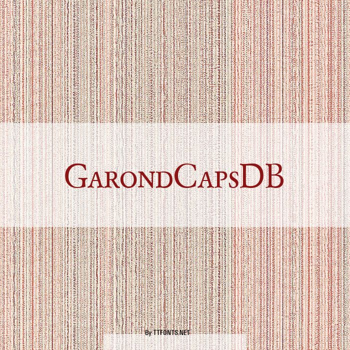 GarondCapsDB example