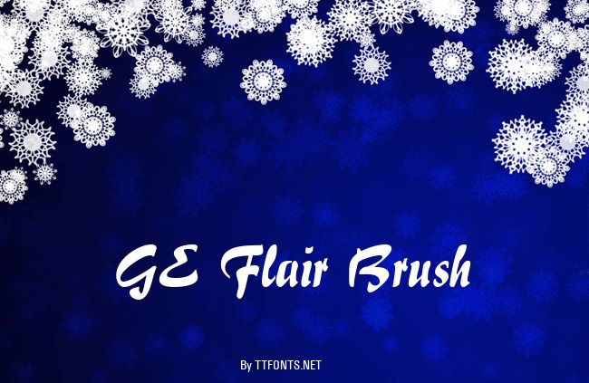 GE Flair Brush example