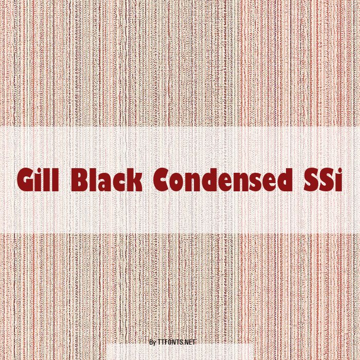Gill Black Condensed SSi example