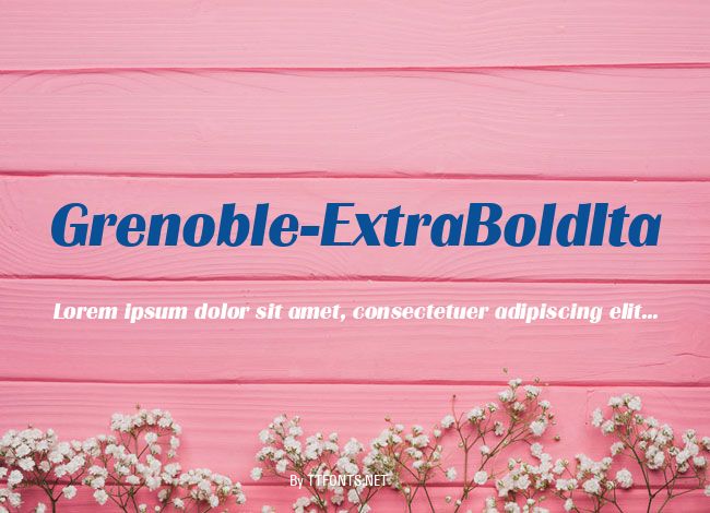 Grenoble-ExtraBoldIta example