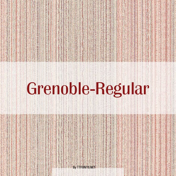 Grenoble-Regular example