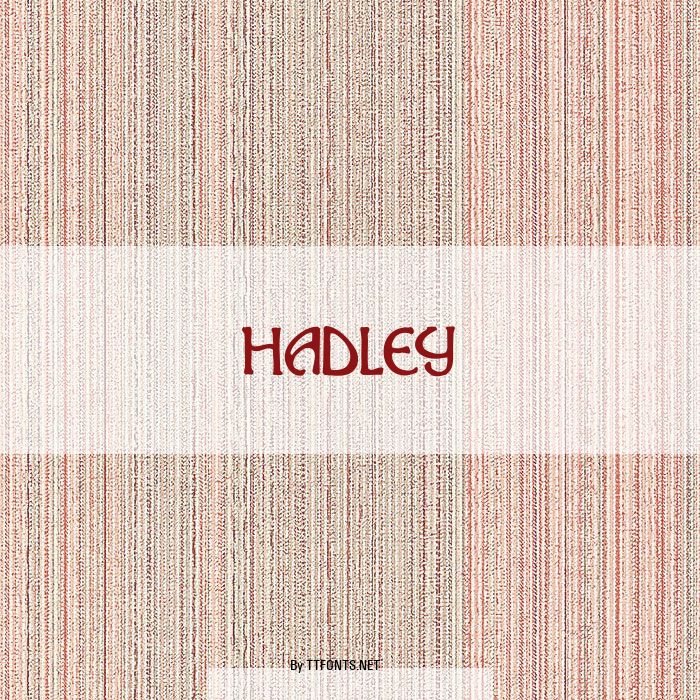 Hadley example