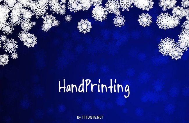 HandPrinting example