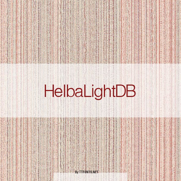 HelbaLightDB example