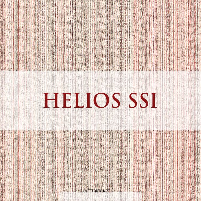 Helios SSi example