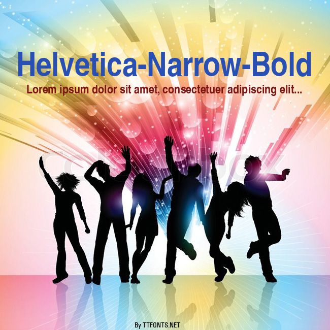 Helvetica-Narrow-Bold example
