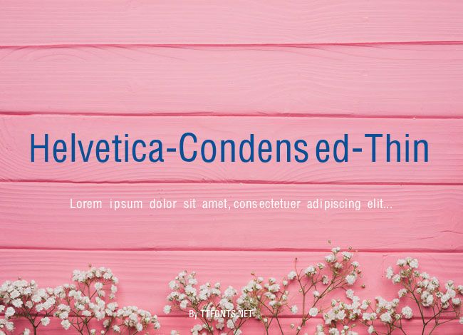 Helvetica-Condensed-Thin example