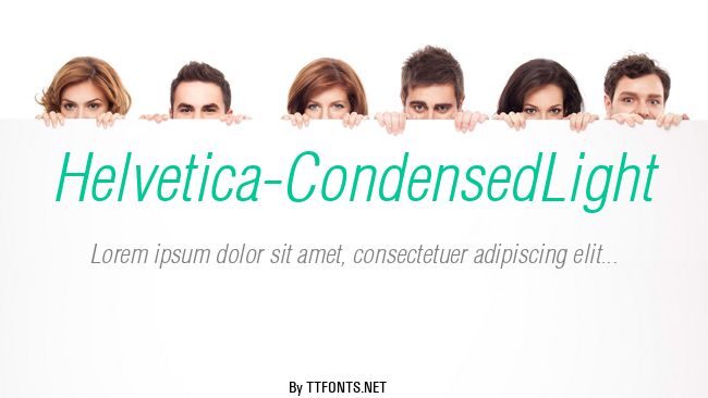 Helvetica-CondensedLight example