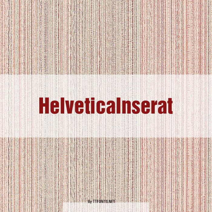 HelveticaInserat example