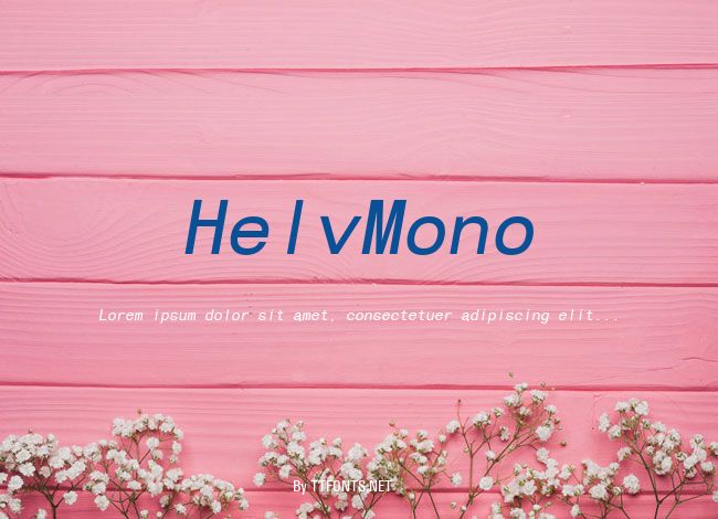 HelvMono example