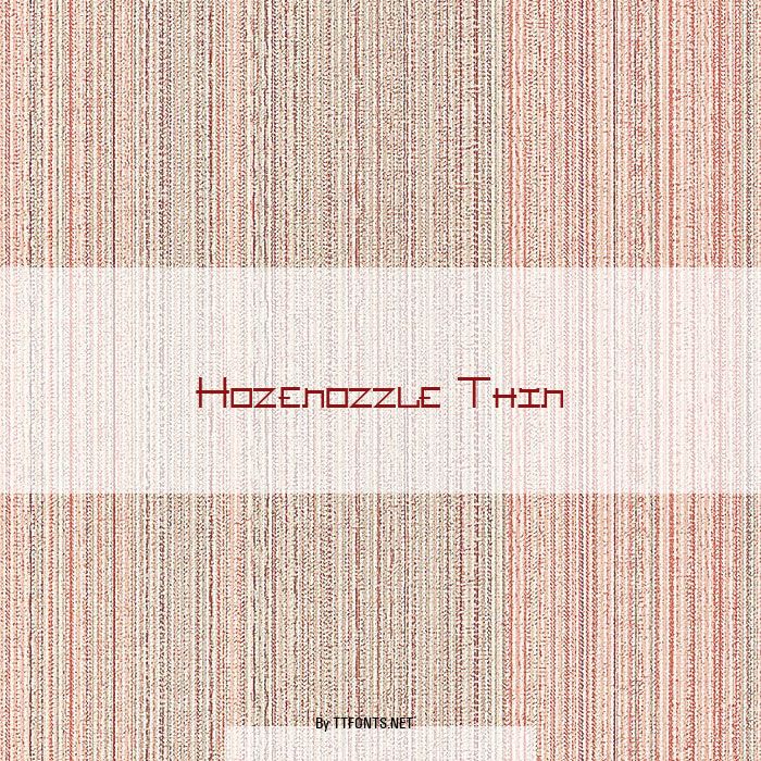 Hozenozzle Thin example