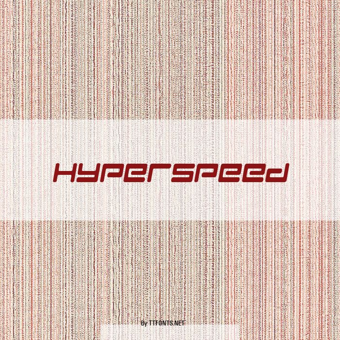 Hyperspeed example