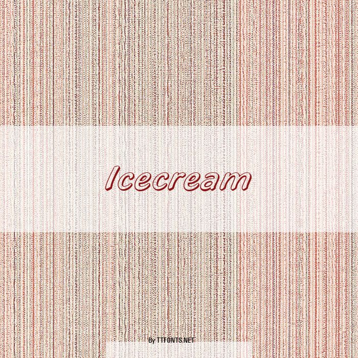 Icecream example