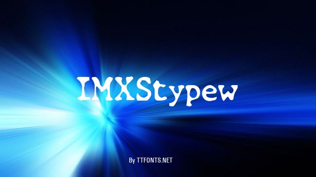 IMXStypew example