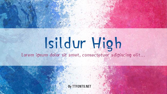Isildur High example