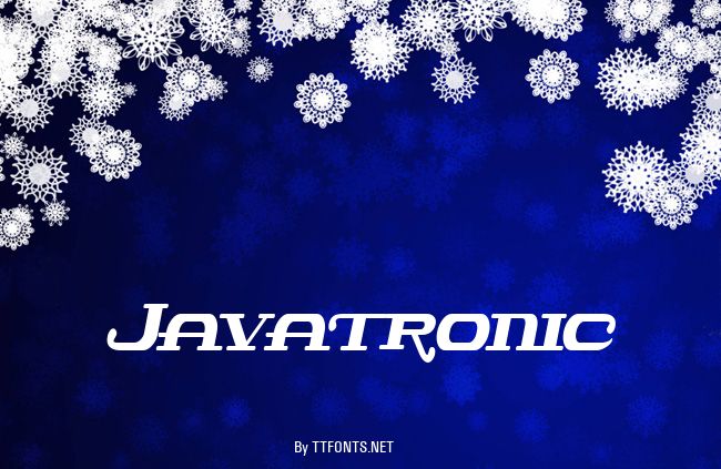 Javatronic example